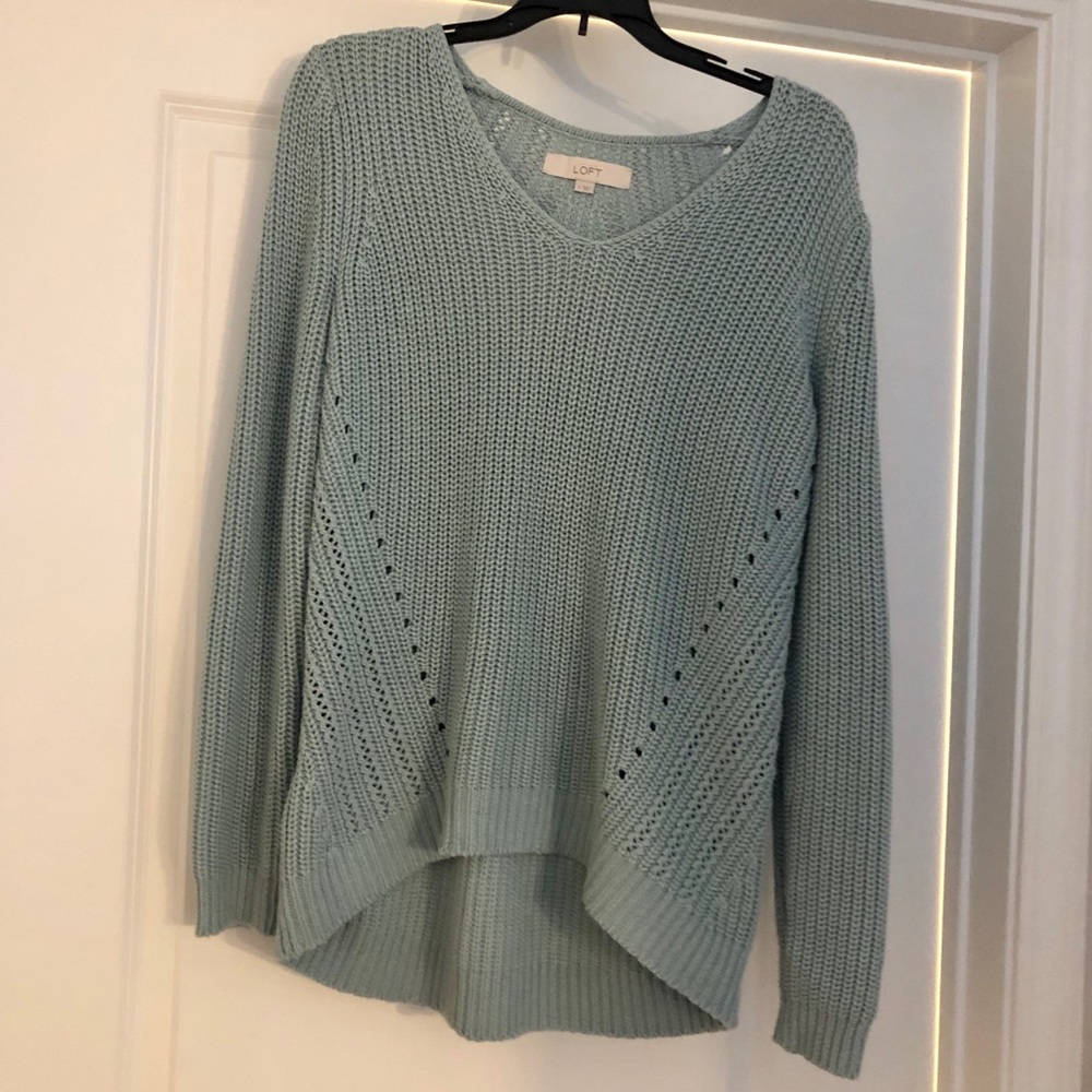 Loft | Knit Sweater | Teal | Size S